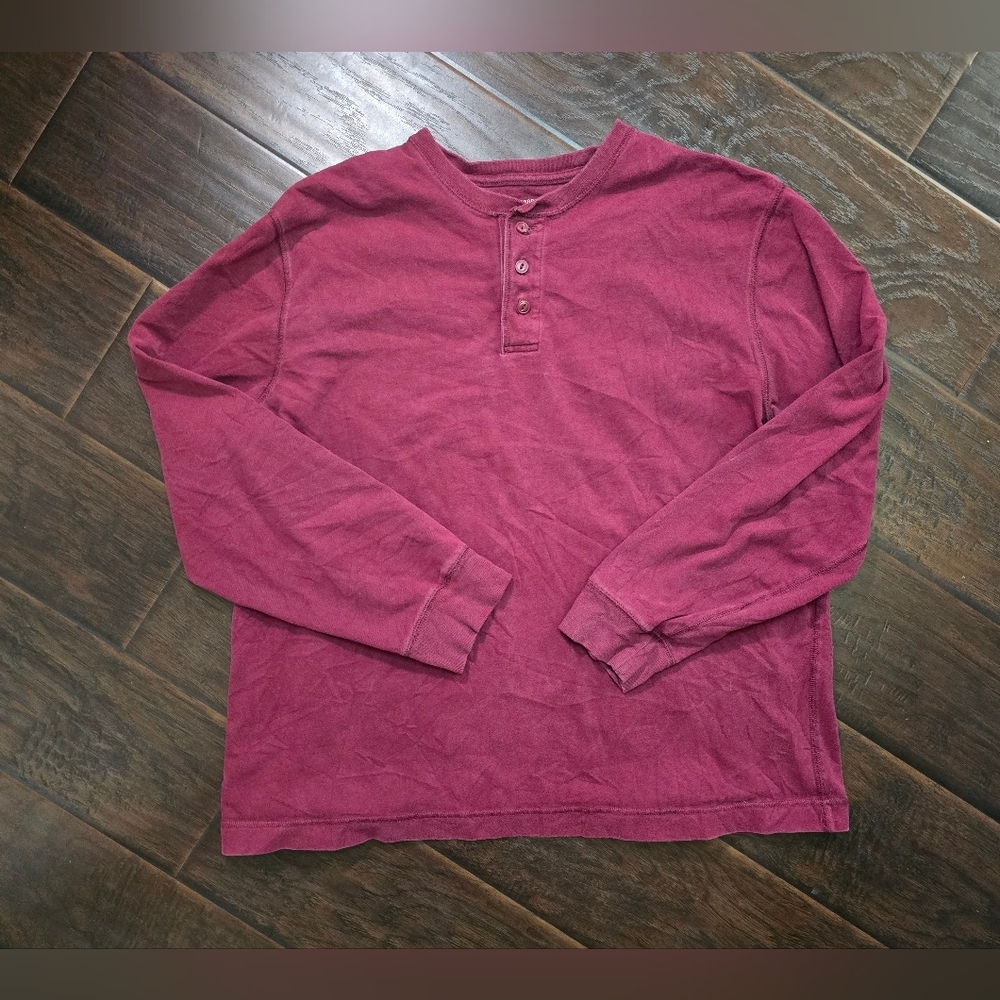 Saddlebred Mens Red Heavy Long Sleeve Shirt XL